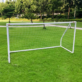 Junior Football Goal 8FT x 4FT PVC Post And Net Soccer Training Practice Outdoor
