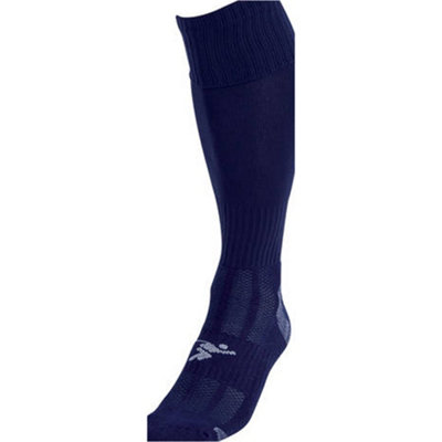 JUNIOR SIZE 12-2 Pro Football Socks - PLAIN NAVY - Ventilated Toe ...