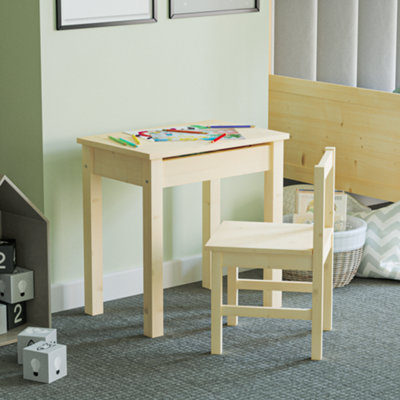 Junior Vida Aries Solid Pine Desk & Chair 2 Piece Set Children Kids Furniture
