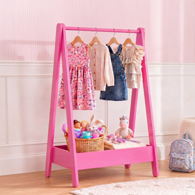 Junior Vida Children's Clothes Rack, Pink