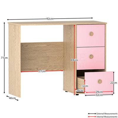Argos pink desk sales