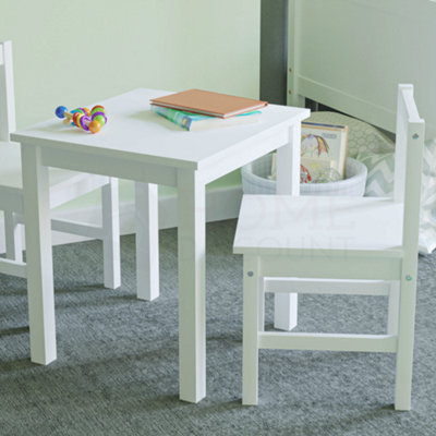 Kids white deals table and chairs