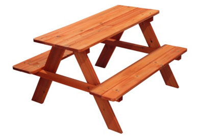 Wooden picnic store bench b&q