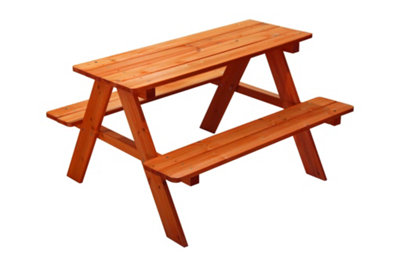 Junior Wooden Garden Picnic Bench - 3