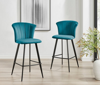 Teal colored bar discount stools