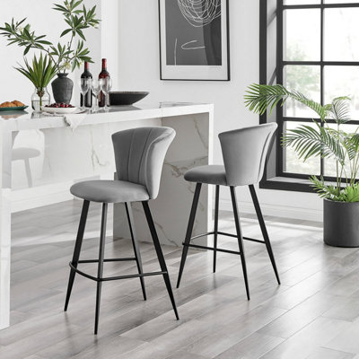 Grey bar deals stools b&q