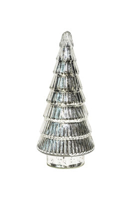 Juniper Silver Glass Tree  H31cm D14cm