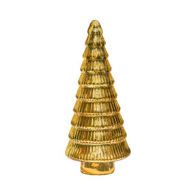 Juniper Tree Christmas Decorations - Glass - L14 x W14 x H31 cm - Gold