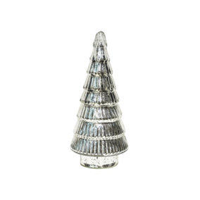 Juniper Tree Christmas Decorations - Glass - L14 x W14 x H31 cm - Silver