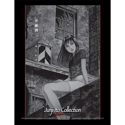 Junji-Ito Framed The Painter Art Print Black (40cm x 30cm)