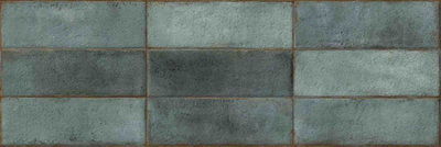 Juno Emerald green 30x90cm wall tile project pack. 4 packs of 6 tiles with coverage of 6.48 SQR MTRS.