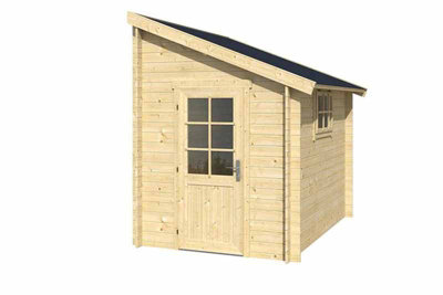 Jura-Log Cabin, Wooden Garden Room, Timber Summerhouse, Home Office - L214.6 x W295 x H267.9 cm