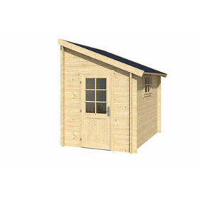 Jura-Log Cabin, Wooden Garden Room, Timber Summerhouse, Home Office - L214.6 x W295 x H267.9 cm