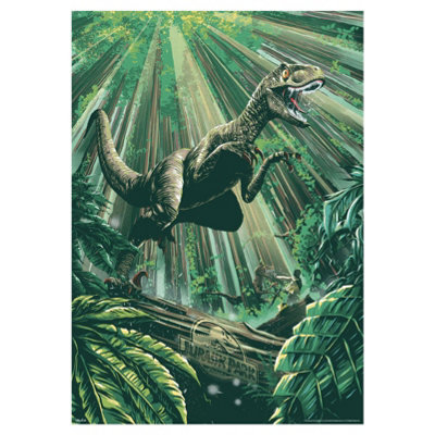 Displate Métal Jurassic Park – Poster Art Mural édition Limitée, Collection Jurassic Park
