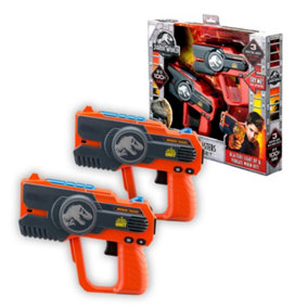 JURASSIC WORLD LASER TAG BLASTERS WITH SOUND EFFECTS AND LIGHTS