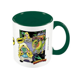 Juric Park In Your Face Anime Inner Two Tone Mug Dark Green/White (One Size)