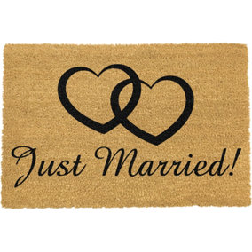 Just Married doormat - Regular 60x40cm