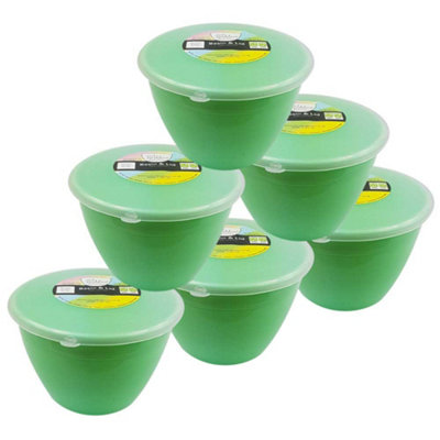 Just Pudding Basins 1 Pint Steaming Pudding Basin with Lid Green 1pt