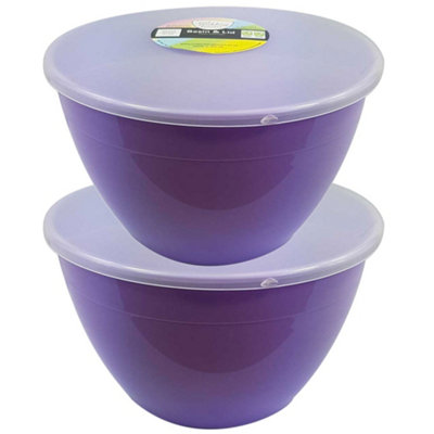 Just Pudding Basins Extra Large Size 4 Pint Steam Pudding Bowls with