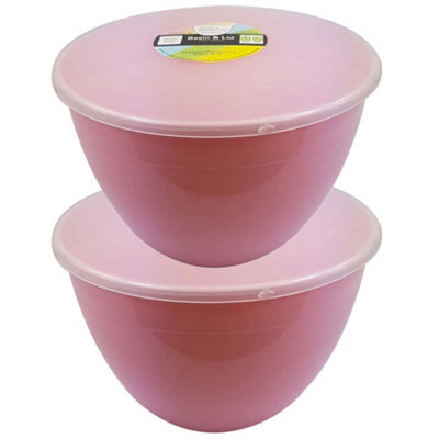 Just Pudding Basins Extra Large Size 4 Pint Steam Pudding Bowls with