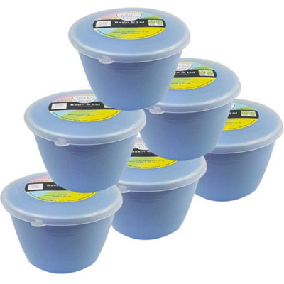 Just Pudding Basins Small 1/2 Pint Steaming Pudding Bowls with Lids
