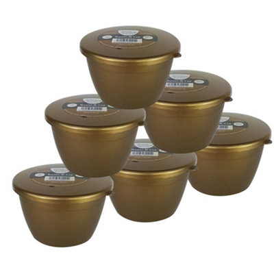 Just Pudding Basins Small 1/2 Pint Steaming Pudding Bowls with Lids