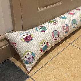 Just So Home Cotton Draught Excluder Animal Prints (Hoot)