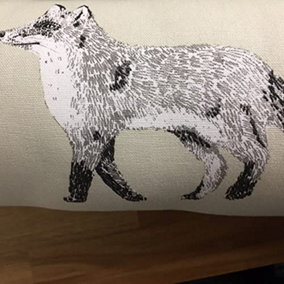 Just So Home Draught Excluder Fabric Cotton Various Designs Door Window Draught Cushion Guard (Fox)