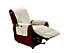 Just So Home Fleece Recliner Chair Cover Furniture Protector with 6 Storage Pockets