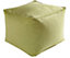 Just So Home Footstool Faux Suede Cube Pouffe Footrest Foot Support (Sage)