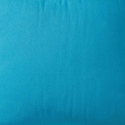 Just So Home Garden Bench Cushion Luxury Buttoned Effect With Ties to Secure Various Designs 100% Cotton (Teal)
