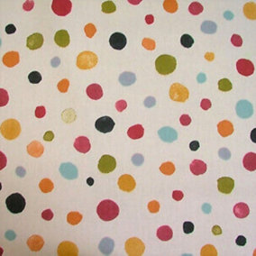 Just So Home Garden/Kitchen Oilcloth Wipeable Tablecloth With Parasol Hole (Coral Spots 132cm Round)