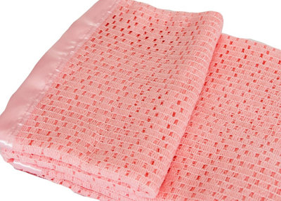 Just So Home Lightweight 100 Acrylic Cellular Blanket (Double 230 x