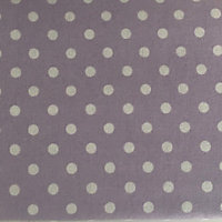 Just So Home Luxury 100% Brushed Cotton Flannelette Duvet Cover Patterned (Lavender Polka Dot, King)
