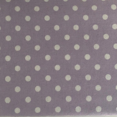 Just So Home Luxury 100% Brushed Cotton Flannelette Duvet Cover Patterned (Lavender Polka Dot, King)