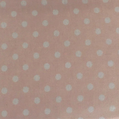 Just So Home Luxury 100% Brushed Cotton Flannelette Duvet Cover Patterned (Pink Polka Dot,Double)