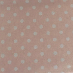 Just So Home Luxury 100% Brushed Cotton Flannelette Duvet Cover Patterned (Pink Polka Dot, King)