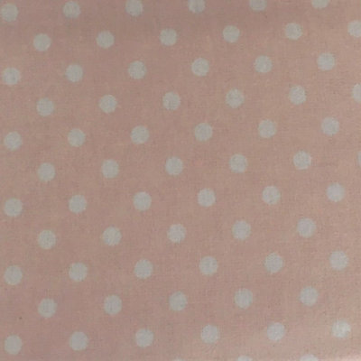 Just So Home Luxury 100% Brushed Cotton Flannelette Flat Sheet Patterned (Pink Polka Dot, King)