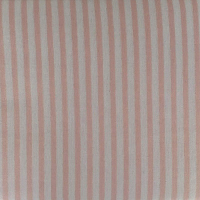 Just So Home Luxury 100% Brushed Cotton Flannelette Flat Sheet Patterned (Pink Stripe, Double)