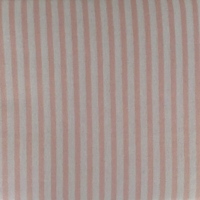 Just So Home Luxury 100% Brushed Cotton Flannelette Flat Sheet Patterned (Pink Stripe, King)