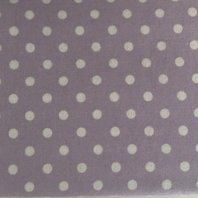 Just So Home Luxury Brushed Cotton Flannelette Duvet Cover (Lavender Polka Dot, King)
