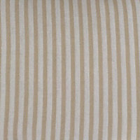 Just So Home Luxury Cotton Flannelette Duvet Cover (Natural Stripe, King)