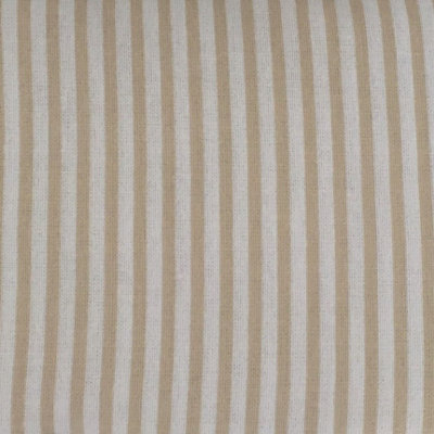 Just So Home Luxury Cotton Flannelette Pillowcases (Natural Stripe)