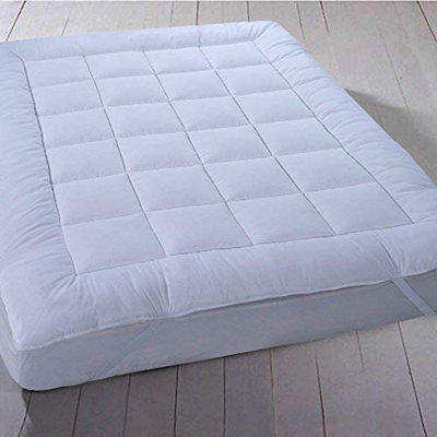 Just So Home Luxury Waterproof Quilted Microfibre Mattress Topper Non-Slip Backing (King)
