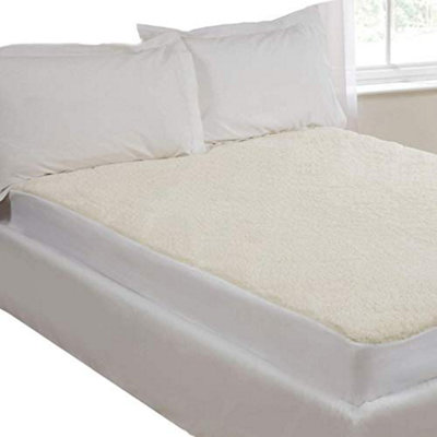 Just So Home Thermal Fleece Underblanket Bed Mattress Protector Cover (Super King)