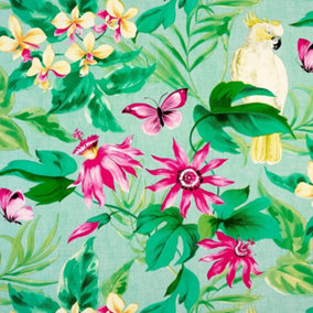 Just So Home Tropical Paradise PVC Tablecloth Garden Kitchen Outdoor (137cm x 183cm)