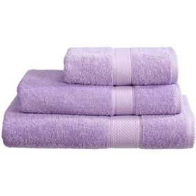 Just So Home Turkish Cotton Towels Pack of 2 (Lilac, Bath Sheet )