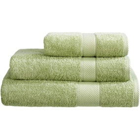 Just So Home Turkish Cotton Towels Pack of 2 (Sage, Bath Sheet )