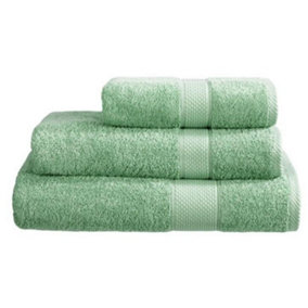 Just So Home Turkish Cotton Towels Pack of 2 (Sea Foam, Jumbo Bath Sheet )