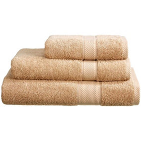 Just So Home Turkish Cotton Towels Pack of 2 (Stone, Hand Towel )